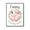 Affiche Fanny Amour et Biberon de Lait Vache - Planetee