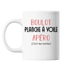 Mug Planche À Voile C'est ma Routine Blanc - Planetee