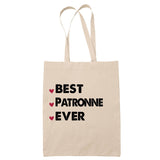 Sac Tote Bag Best Patronne Ever - Planetee