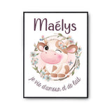 Affiche Maëlys Amour et Biberon de Lait Vache - Planetee