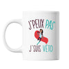Mug Véto j'peux pas Blanc - Planetee