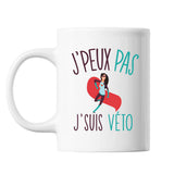 Mug Véto j'peux pas Blanc - Planetee