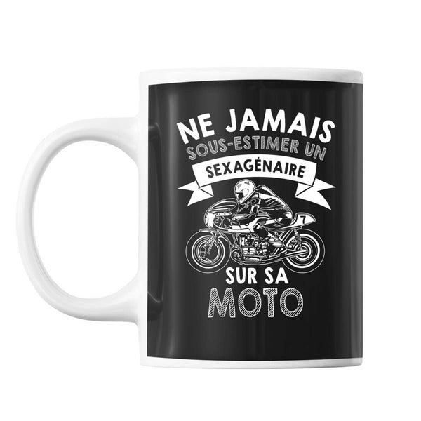 Mug Moto sexagénaire Sexagénaire Homme 60 ans - Planetee