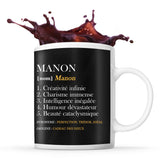 Mug Manon Définition Perfection - Planetee