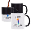 Mug magique Golf c'est la vie Golfeur et Golfeuse | Tasse changement de couleur - Planetee