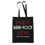Sac Tote Bag Baby-Foot C'est ma Routine - Planetee