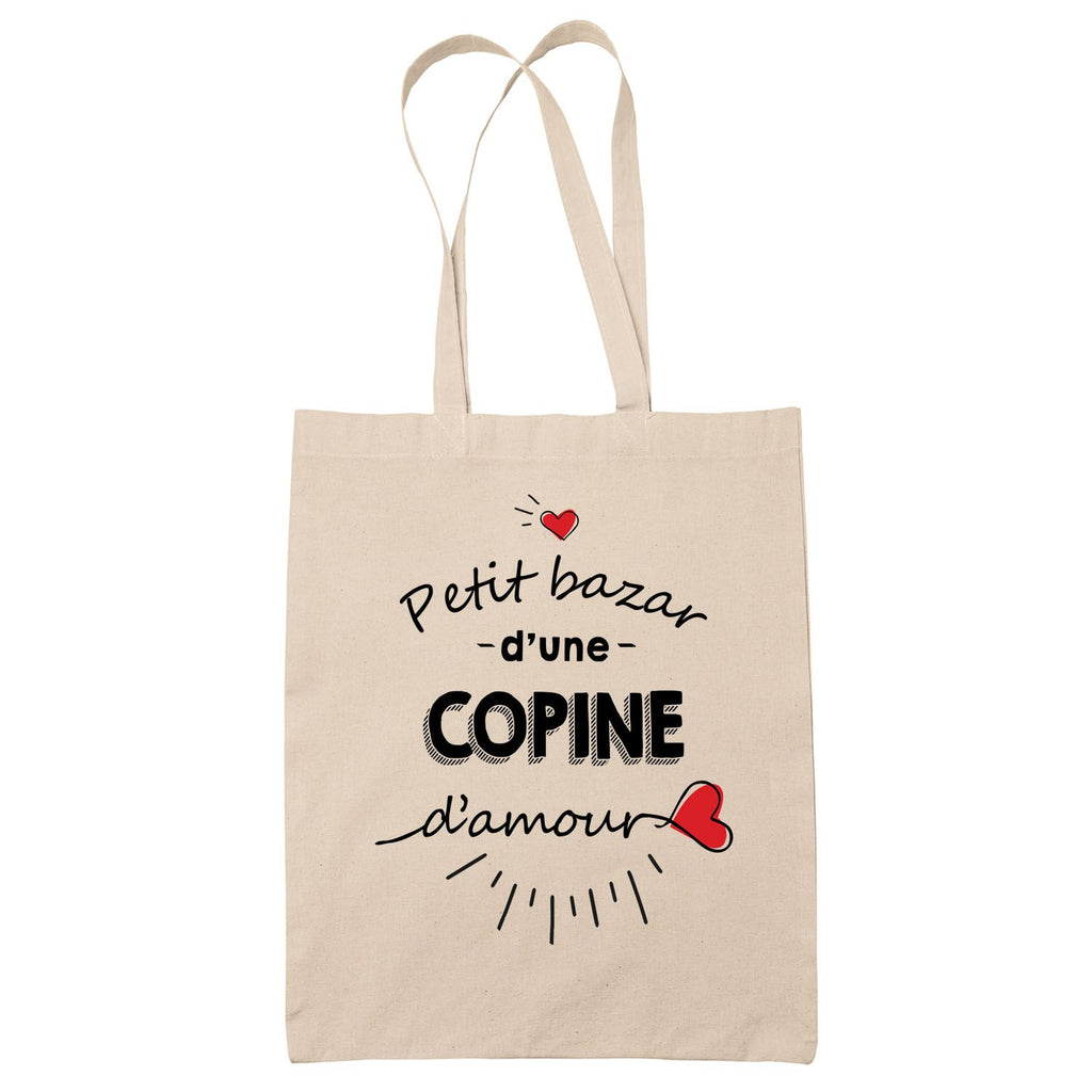 Sac Tote Bag Petit Bazar d'une Copine d'amour | Cabas Réutilisable ...