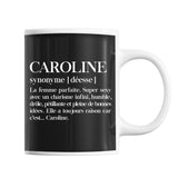 Mug Caroline Définition Déesse - Planetee
