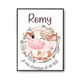 Affiche Romy Amour et Biberon de Lait Vache - Planetee