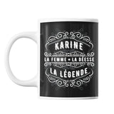 Mug Prénom Karine La Déesse La Légende - Planetee