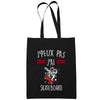 Sac Tote Bag Skateboard Je peux pas Noir - Planetee