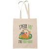 Sac Tote Bag J'peux pas Pique-nique beige - Planetee