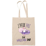 Sac Tote Bag J'peux pas The walking dad beige - Planetee