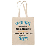 Tote Bag Formidable Collègue Homme Cadeau Travail Beige - Planetee