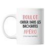 Mug Chiner dans les Brocantes C'est ma Routine Blanc - Planetee