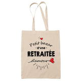 Sac Tote Bag Petit Bazar d'une Retraitée d'amour - Planetee