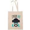 Sac Tote Bag J'peux pas Lol beige - Planetee