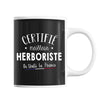 Mug Homme Herboriste Meilleur de France | Tasse Noire métier - Planetee