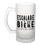 Chope de bière Escalade et bière - Planetee