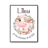 Affiche Lilou Amour et Biberon de Lait Vache - Planetee