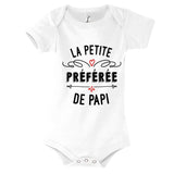 Body bébé La petite préférée de Papi - Planetee