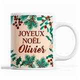 Tasse Noël Olivier Beige - Planetee