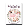 Affiche Victoire Amour et Biberon de Lait Vache - Planetee