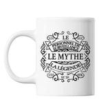 Mug Personnel de surveillance Le Mythe la Légende blanc - Planetee