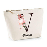Trousse Virginie Lettre fleur - Planetee