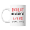 Mug Méditation C'est ma Routine Blanc - Planetee