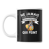 Mug Peinture Quarantenaire Homme 40 ans - Planetee