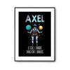 Affiche Prénom Axel Univers - Planetee