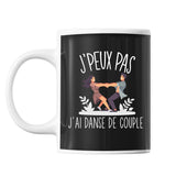 Mug Couple Danse de couple j'peux pas Noir - Planetee