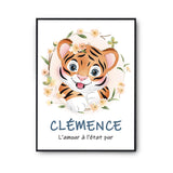 Affiche Clémence Amour Pur Tigre - Planetee