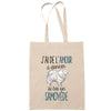 Sac Tote Bag samoyède amour beige - Planetee