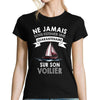T-shirt femme voilier quarantenaire - Planetee
