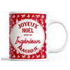 Tasse Noël Ingénieur homme Rouge - Planetee