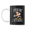 Mug Karaté j'peux pas Noir - Planetee
