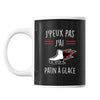 Mug Patin a glace j'peux pas Noir - Planetee