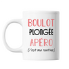 Mug Plongée C'est ma Routine Blanc - Planetee