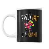 Mug Chant j'peux pas Noir - Planetee