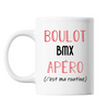 Mug BMX C'est ma Routine Blanc - Planetee