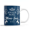 Tasse Noël Marie-Josée Bleu - Planetee
