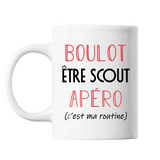 Mug Être Scout C'est ma Routine Blanc - Planetee