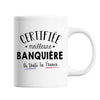 Mug Femme Banquière Meilleure de France | Tasse Blanc métier - Planetee