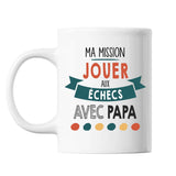 Mug Ma mission Échecs avec Papa - Planetee