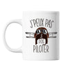 Mug Aviation pilote j'peux pas Blanc - Planetee