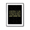 Affiche tennis soit avec toi - Planetee