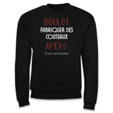 Sweat Fabriquer des Couteaux C'est ma Routine - Planetee