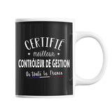 Mug Homme Contrôleur de gestion Meilleur de France | Tasse Noire métier - Planetee